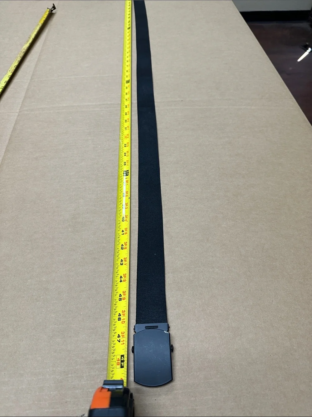 ##550, Black Men's Belt with Matte Buckle